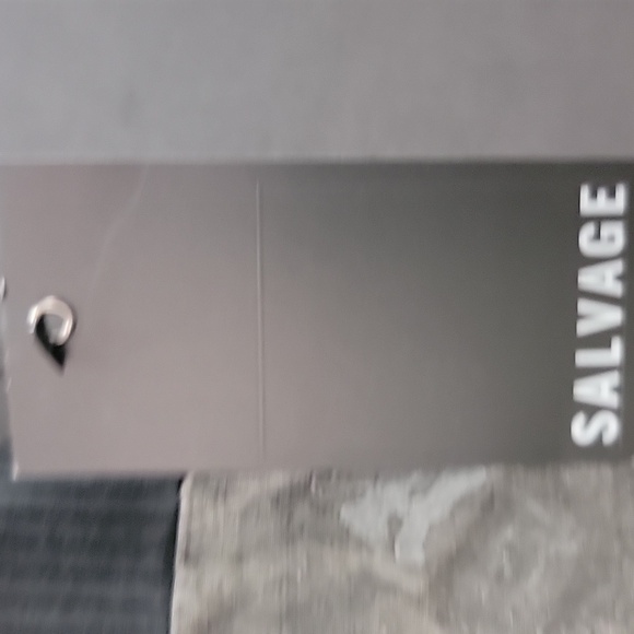 Salvage Black and Gray Satin, Embossed Camisole Top, Mini Dress - Picture 6 of 9